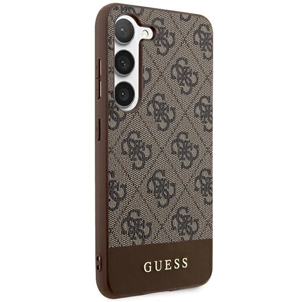 Guess 4G Stripe Collection dėklas Samsung Galaxy S24+ - rudas - Image 4