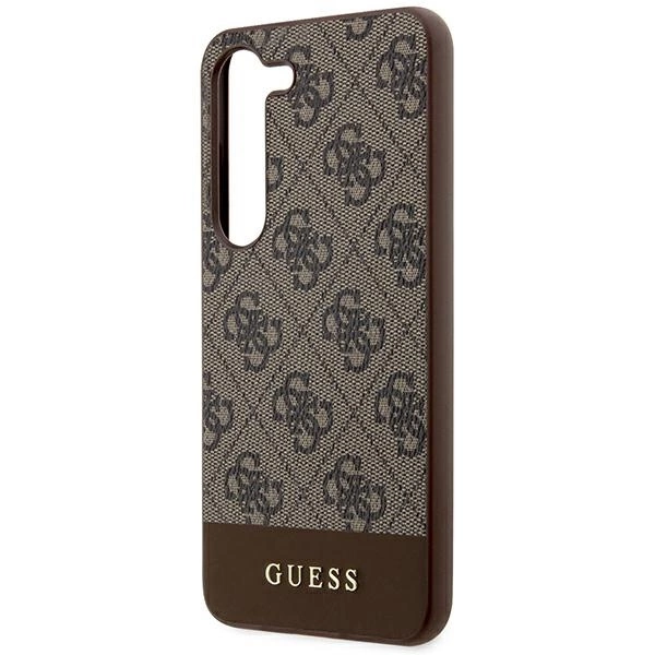 Guess 4G Stripe Collection dėklas Samsung Galaxy S24+ - rudas - Image 6
