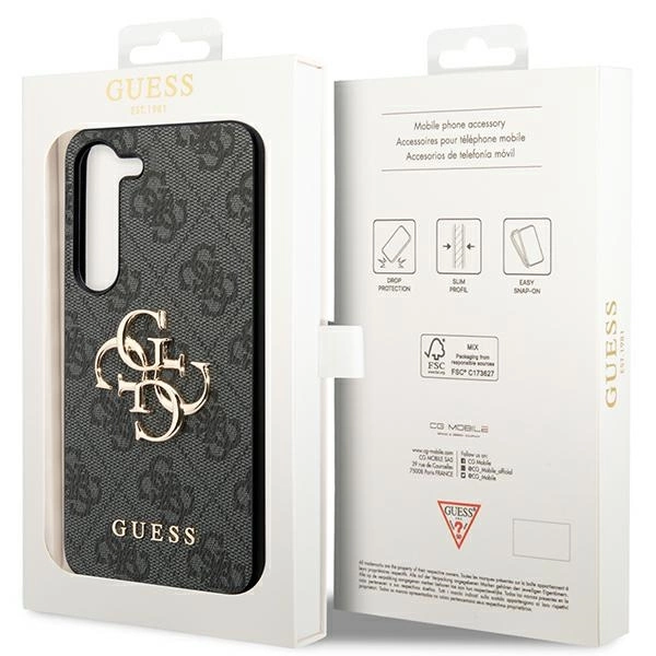 Guess 4G Big Metal Logo dėklas Samsung Galaxy S24 - juodas - Image 8