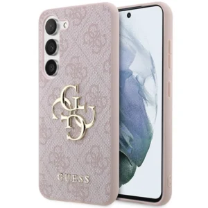 Guess 4G Big Metal Logo Case for Samsung Galaxy S24 - Pink