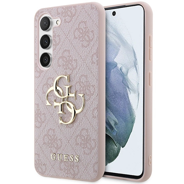 Guess 4G Big Metal Logo Case for Samsung Galaxy S24 - Pink