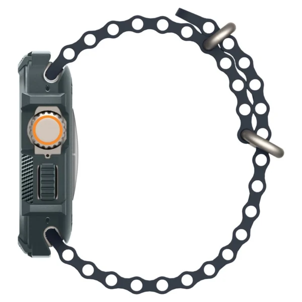 Spigen Rugged Armor dėklas Apple Watch Ultra 1 / 2 (49 mm) - tamsiai žalias - Image 6