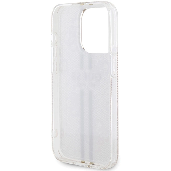 Guess IML 4G Gold Stripe dėklas iPhone 15 Pro - rožinis - Image 7