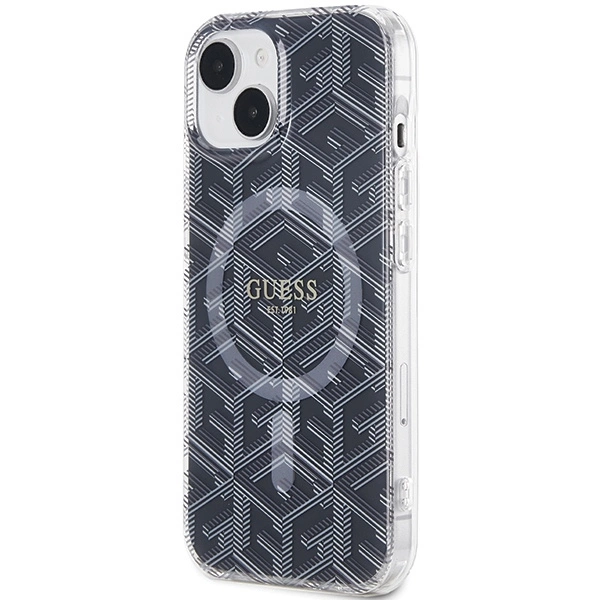 Guess IML GCube MagSafe dėklas iPhone 15 / 14 / 13 - juodas - Image 2