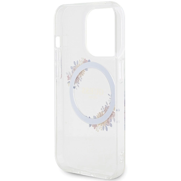 Guess IML Flowers Wreatch MagSafe dėklas iPhone 15 Pro Max - permatomas - Image 7