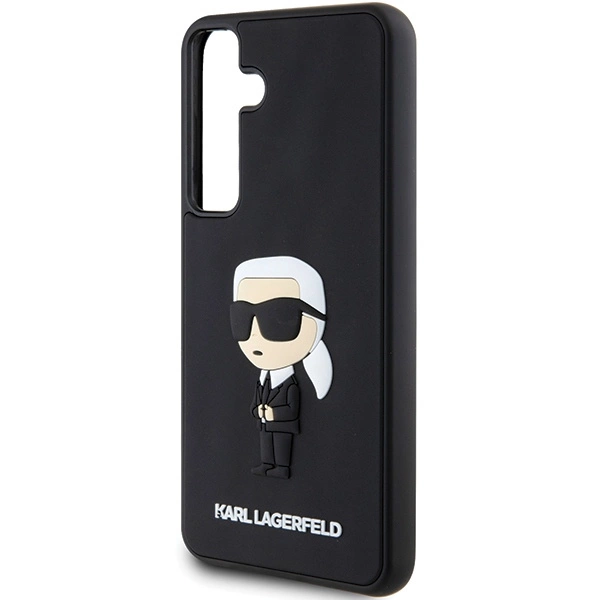 Karl Lagerfeld 3D guminis Ikonik dėklas Samsung Galaxy S24 - juodas - Image 6