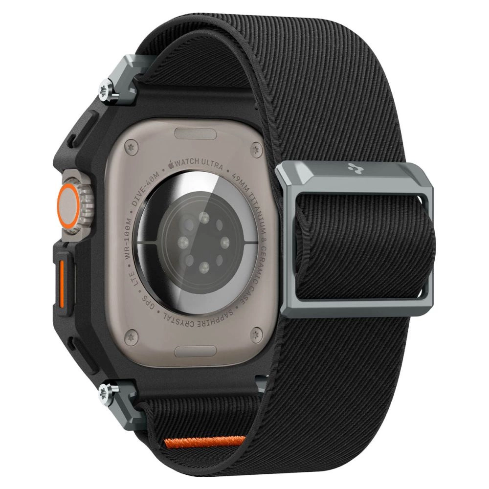 Spigen Lite Fit Pro dėklas su dirželiu Apple Watch Ultra 1 / 2 (49mm) - matinė juoda - Image 2