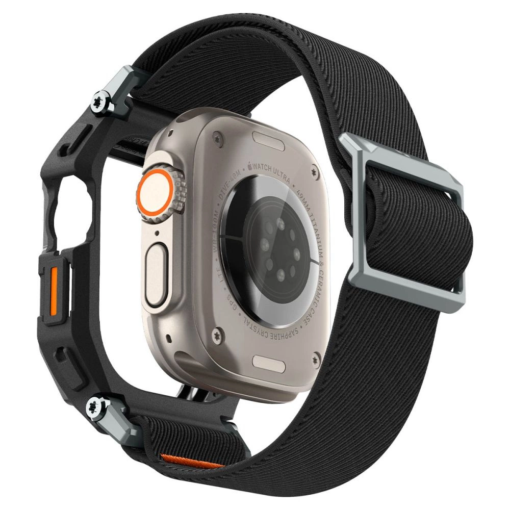 Spigen Lite Fit Pro dėklas su dirželiu Apple Watch Ultra 1 / 2 (49mm) - matinė juoda - Image 3