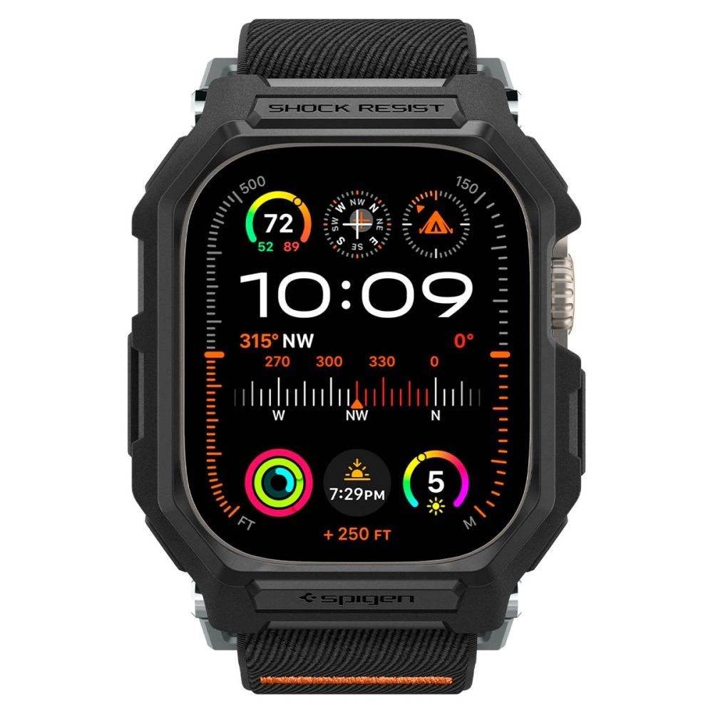 Spigen Lite Fit Pro dėklas su dirželiu Apple Watch Ultra 1 / 2 (49mm) - matinė juoda - Image 4
