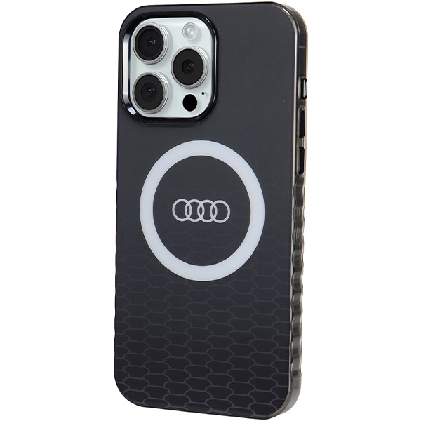 Audi IML Big Logo MagSafe dėklas iPhone 15 Pro Max - juodas - Image 2