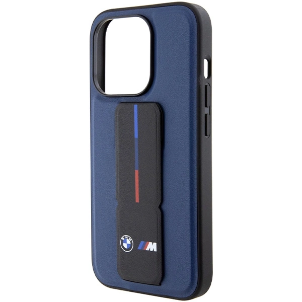 BMW M Grip Stand Bicolor dėklas iPhone 15 Pro - tamsiai mėlynas - Image 2