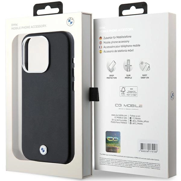 BMW Signature Wrapped Metal MagSafe dėklas iPhone 15 Pro - juodas - Image 8