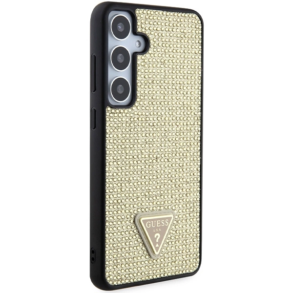 Guess Rhinestone Triangle dėklas Samsung Galaxy S24+ - auksinis - Image 4