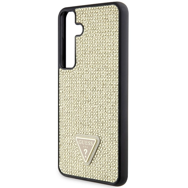 Guess Rhinestone Triangle dėklas Samsung Galaxy S24+ - auksinis - Image 6