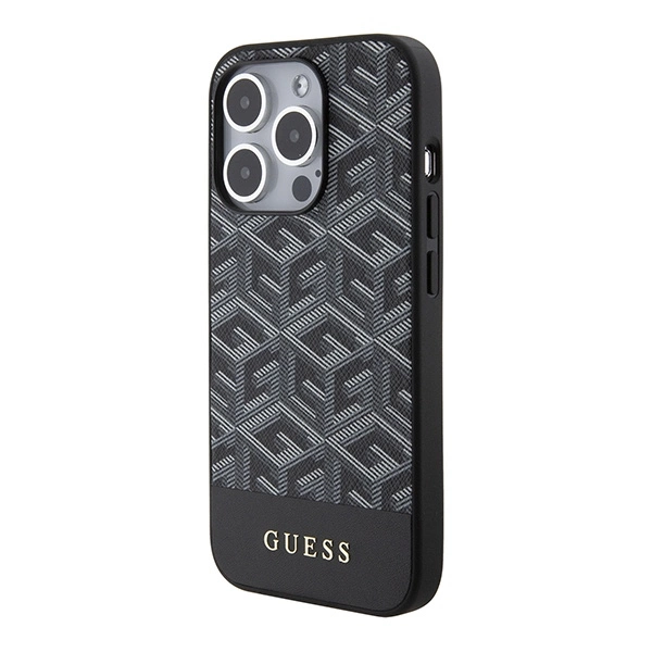 Guess GCube Stripes MagSafe dėklas iPhone 15 Pro Max - juodas - Image 2