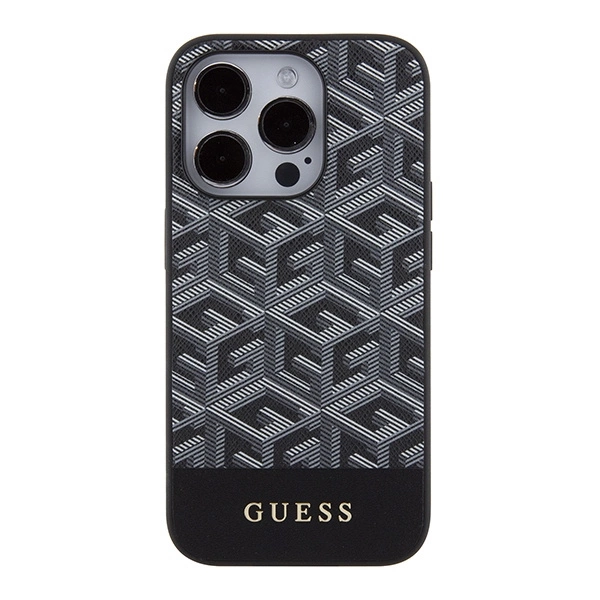 Guess GCube Stripes MagSafe dėklas iPhone 15 Pro Max - juodas - Image 3