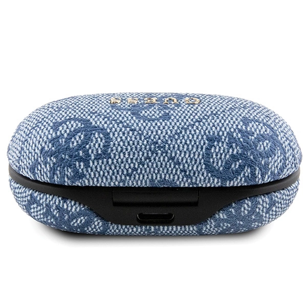 TWS Guess 4G Metal Bluetooth ausinės su ENC dokavimo stotimi - mėlynos - Image 3