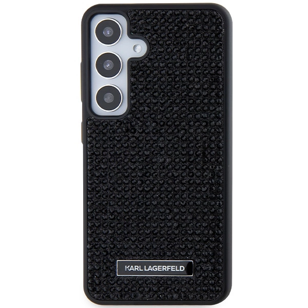 Karl Lagerfeld Rhinestone Metal Logo dėklas Samsung Galaxy S24 - juodas - Image 3