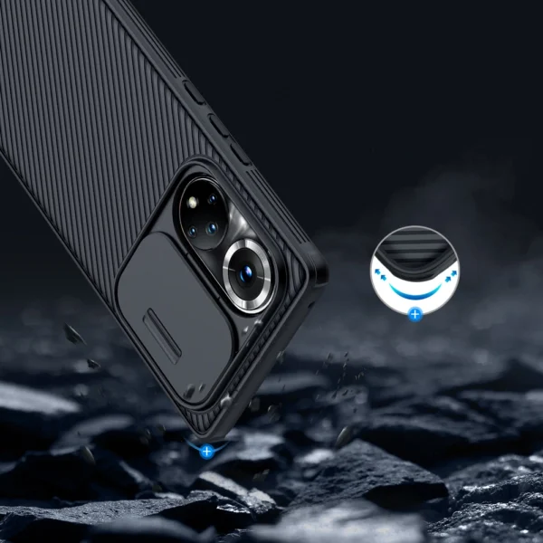 Nillkin CamShield Pro apsauginis dėklas Honor 50 Pro - juodas - Image 14
