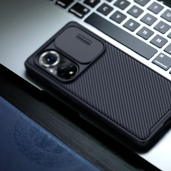 Nillkin CamShield Pro apsauginis dėklas Honor 50 Pro - juodas - Image 16