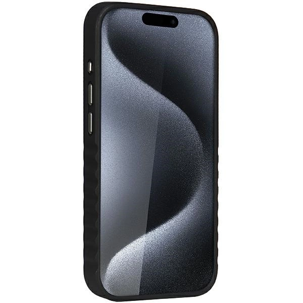 Audi sintetinės odos dėklas su MagSafe iPhone 15 Pro - juodas - Image 3