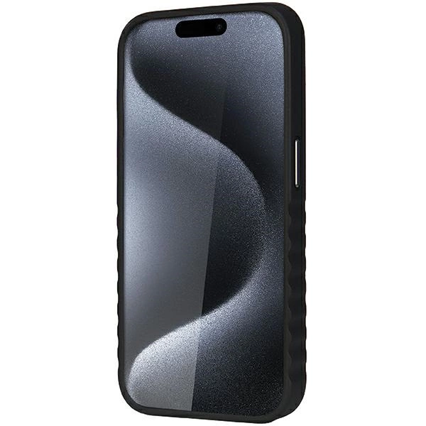 Audi sintetinės odos dėklas su MagSafe iPhone 15 Pro - juodas - Image 5