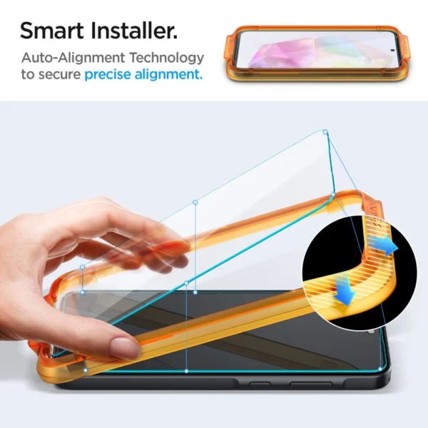 Spigen Glass tR AlignMaster 2 vnt. - Samsung Galaxy A35 - Image 6