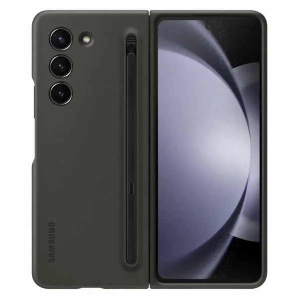 Silikoninių dėklų komplektas Samsung Galaxy Z Fold 5 Slim su stylusu + 25W USB-C sieninis įkroviklis - juodas - Image 2