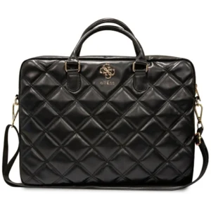 Guess 4G Quilted bag for a 16" laptop - black