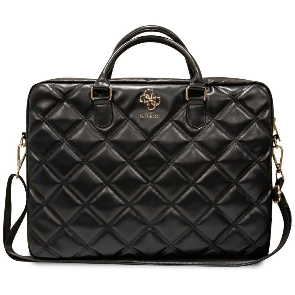 Guess 4G Quilted bag for a 16" laptop - black