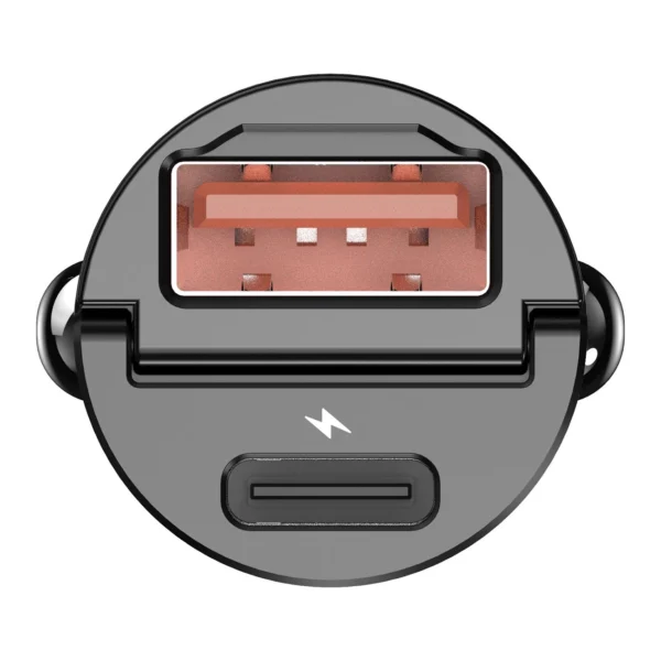 Silver Monkey PDQC-CPCT30-SM 30W automobilinis įkroviklis 1x USB-C PD 1x USB-A QC - juodas - Image 5