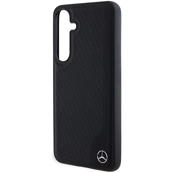 Mercedes Leather Debossed Line MagSafe dėklas Samsung Galaxy S24 - juodas - Image 6