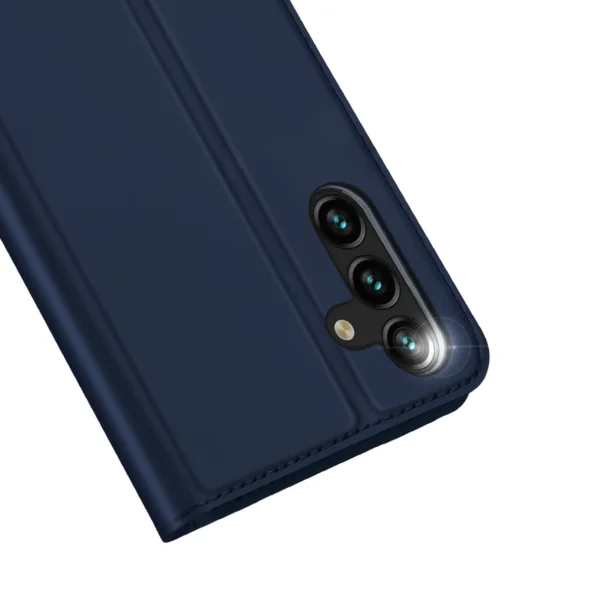 Dux Ducis Skin Pro dėklas Samsung Galaxy A14 4G / 5G su atverčiamu dangčiu, kortelių kišene ir stovu - mėlynas - Image 3