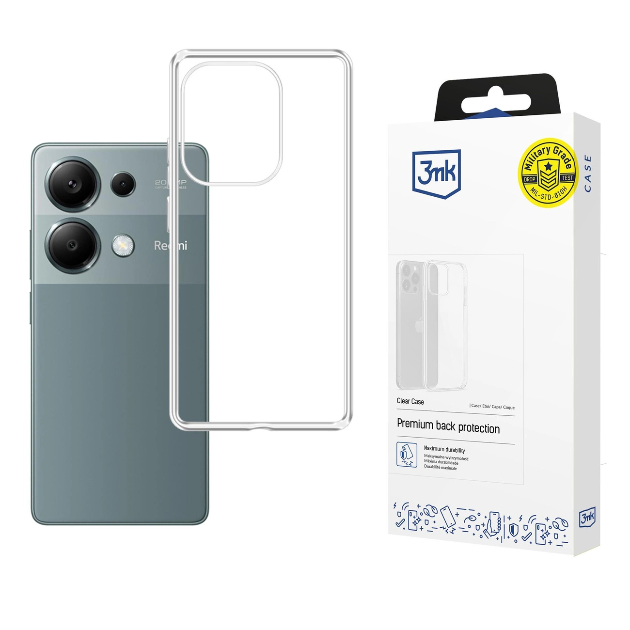 3mk Clear Case for Xiaomi Redmi Note 13 Pro 4G - transparent