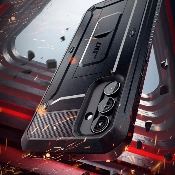 Supcase Unicorn Beetle Pro dėklas Samsung Galaxy A55 5G - juodas - Image 5