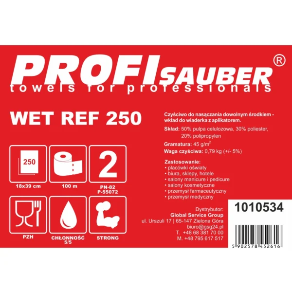Skudurėliai ProfiSauber WET REF 250 mirkymo kibirui – įdėklas - Image 3