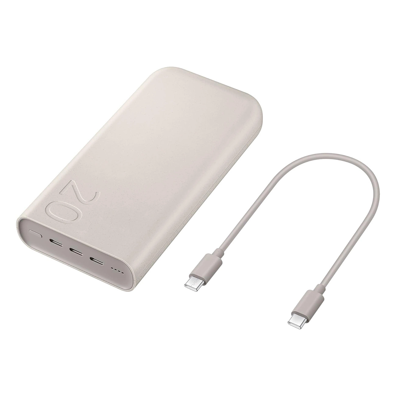Powerbank Samsung EB-P4520XUEGEU 20000 mAh 3x USB-C 45W SFC - smėlio spalvos - Image 6