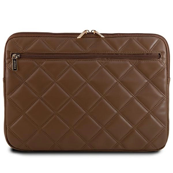 Guess Quilted 4G dėklas 14'' nešiojamam kompiuteriui – rudas - Image 3