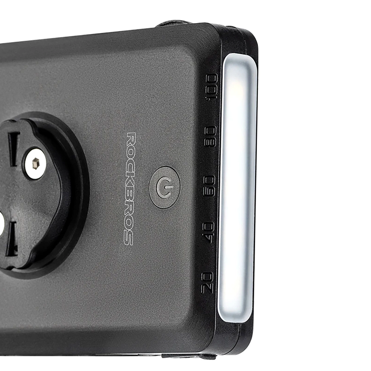 Rockbros JP008 priekinis dviračio žibintas su skaitikliu ir powerbank 5000 mAh, 150 lm, IPX6 – juodas - Image 2
