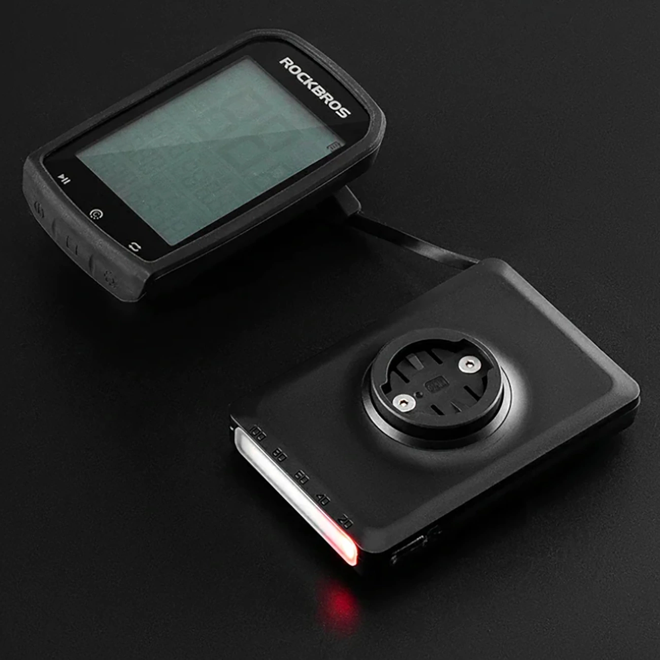 Rockbros JP008 priekinis dviračio žibintas su skaitikliu ir powerbank 5000 mAh, 150 lm, IPX6 – juodas - Image 6