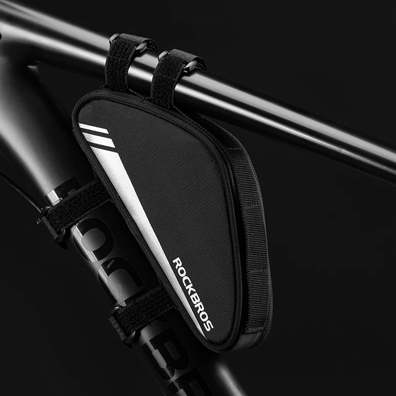 Rockbros B55-BK dviračio rėmo krepšys 0,7 l – juodas - Image 13