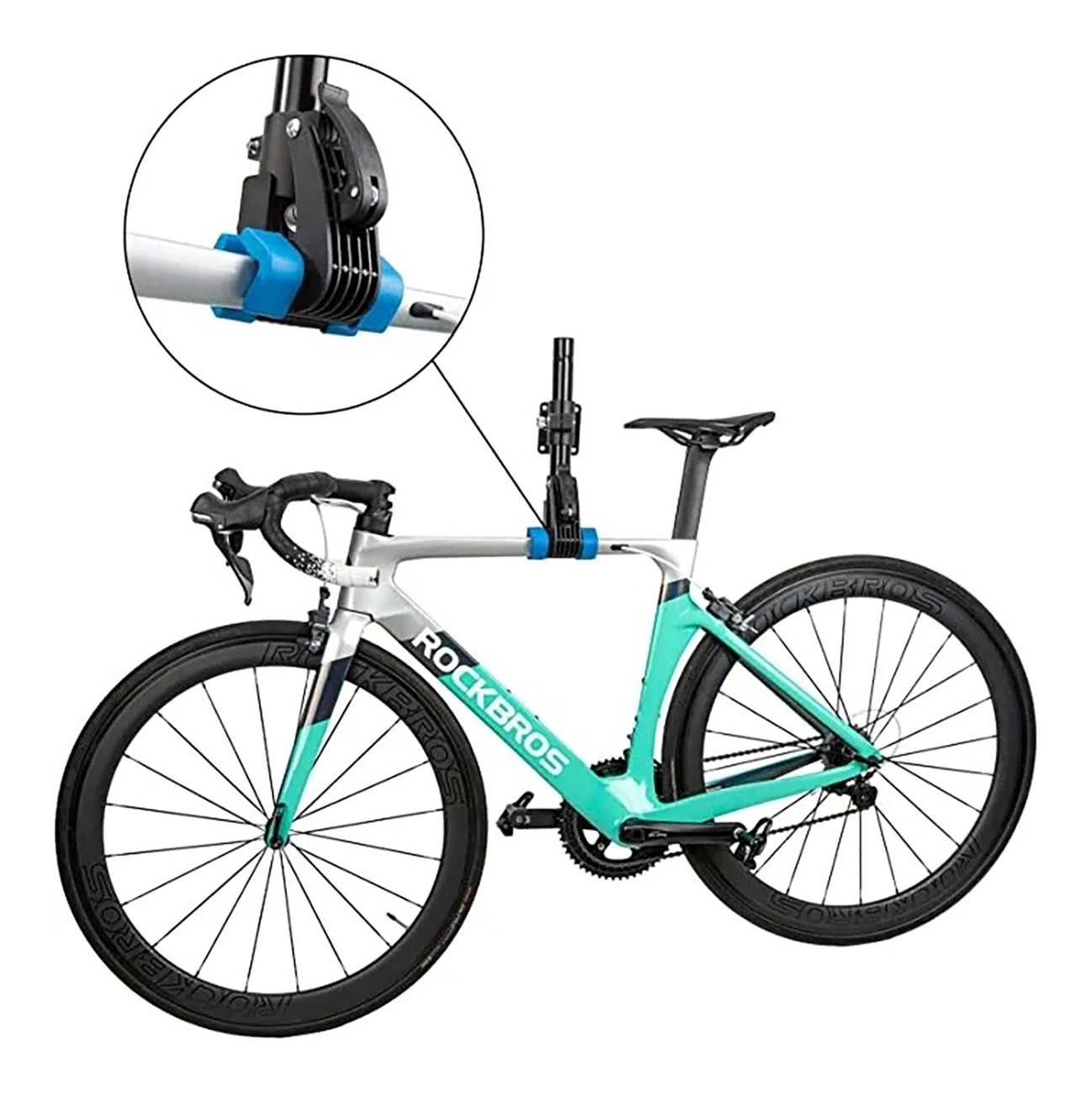 Rockbros 27210002001 dviračių stovas su greito atleidimo sistema – juodas - Image 6