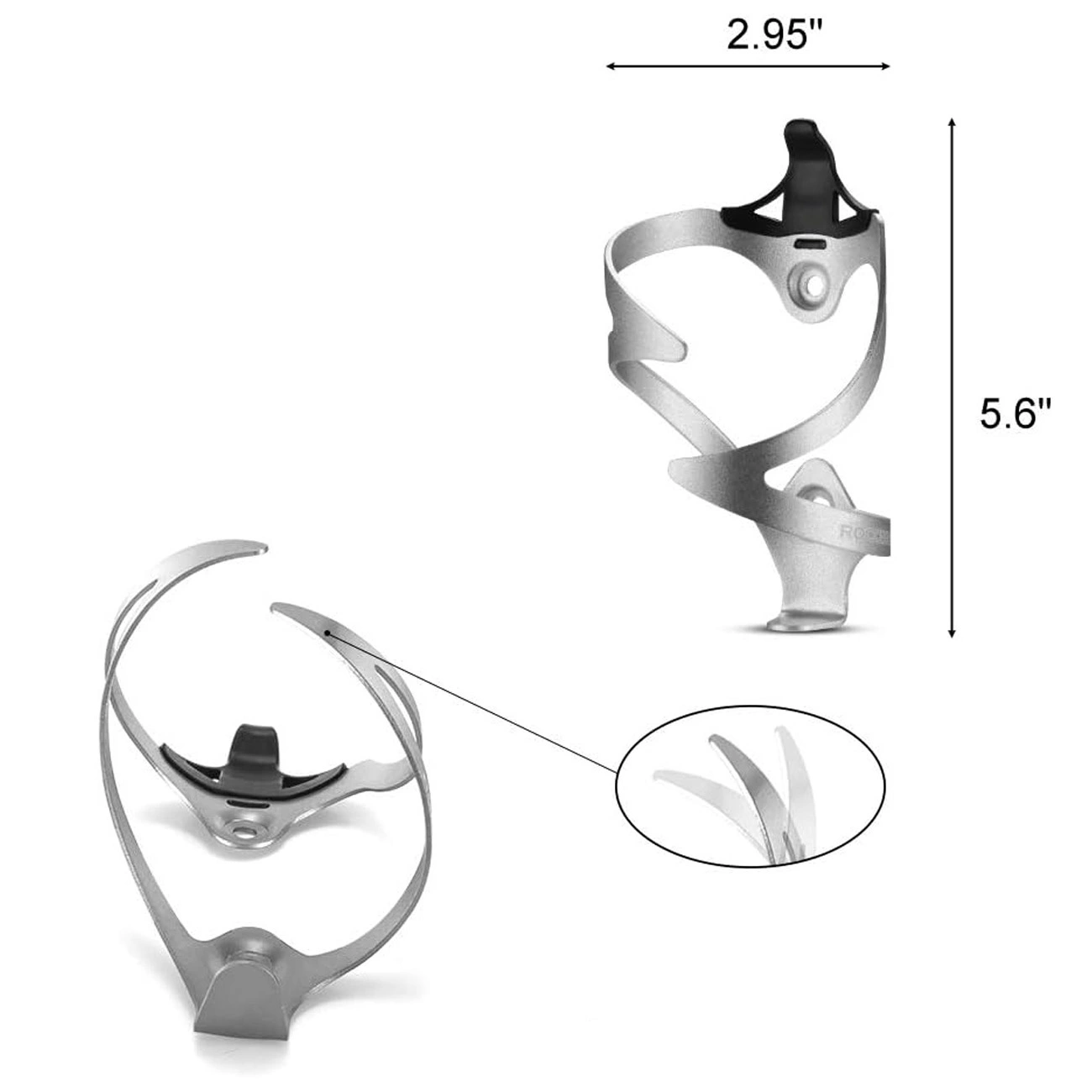 Rockbros 2017-11AS aliumininis dviračio gertuvės laikiklis – baltas - Image 3
