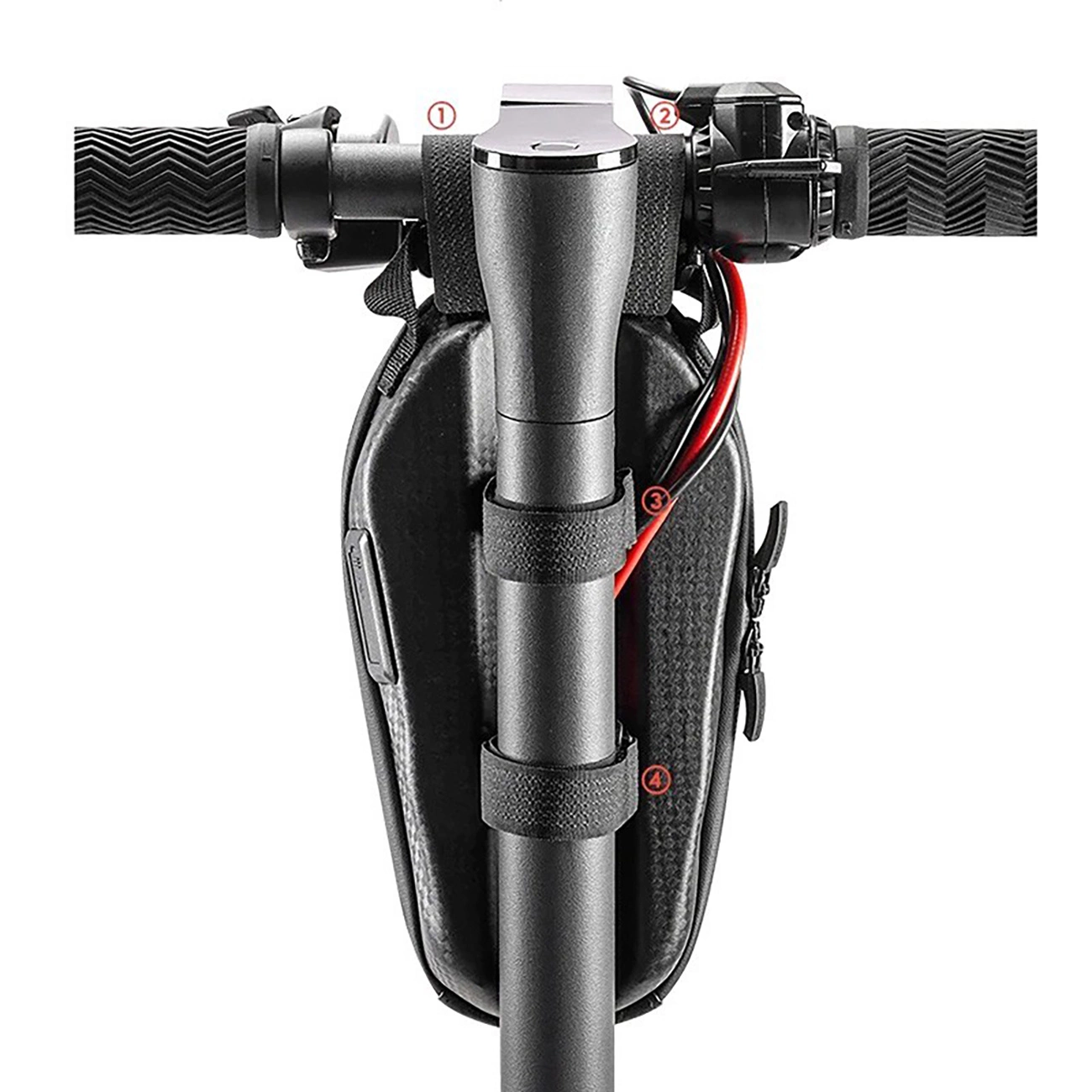 Rockbros 3011006301 krepšys dviračio vairo arba paspirtuko 1,3 l – juodas - Image 6