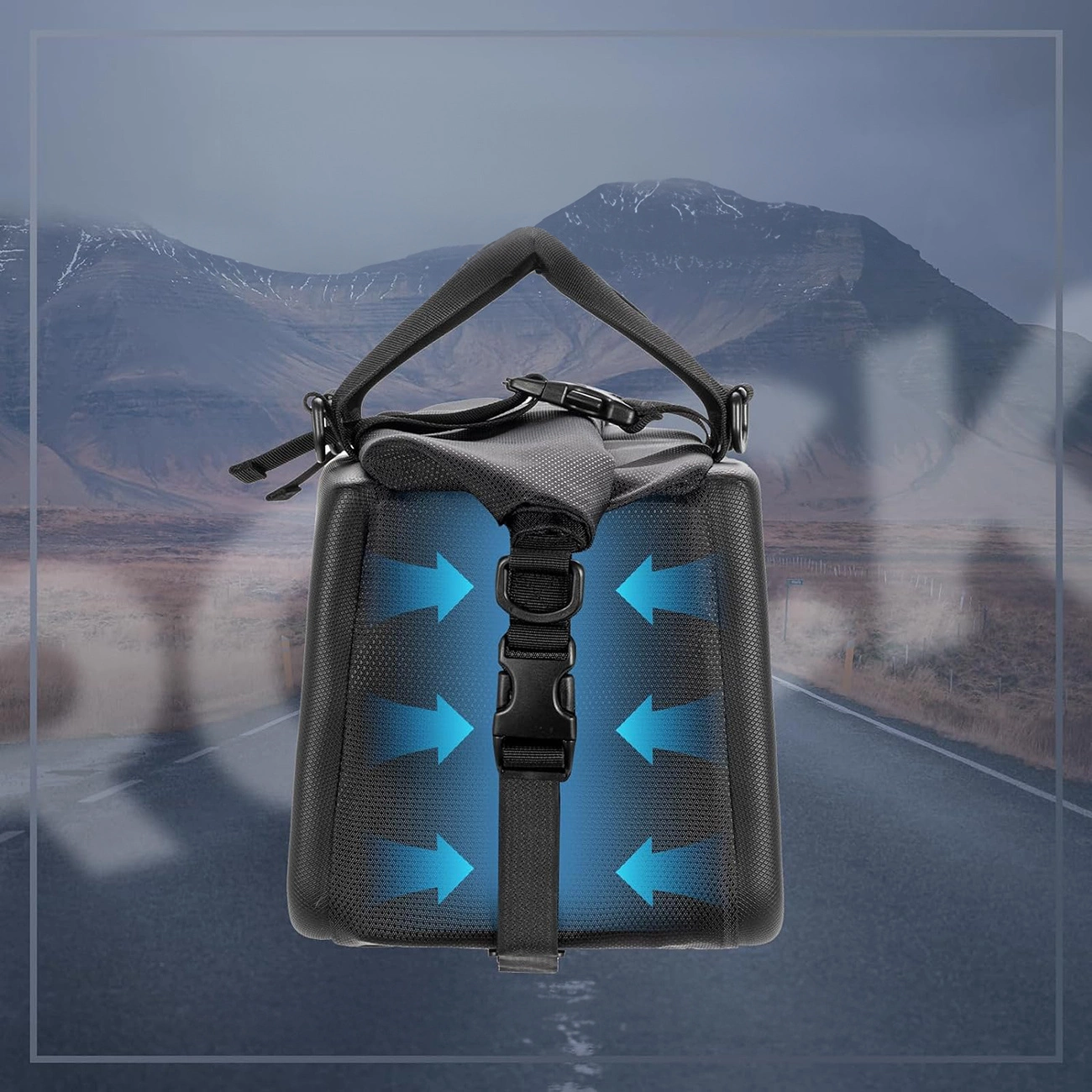 Rockbros 30140090001 dviračio bagažinės krepšys 11,6 l – juodas - Image 7