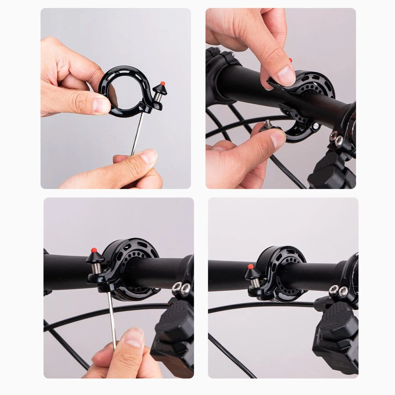 Rockbros 34210028001 Q formos dviračio skambutis – juodas - Image 8