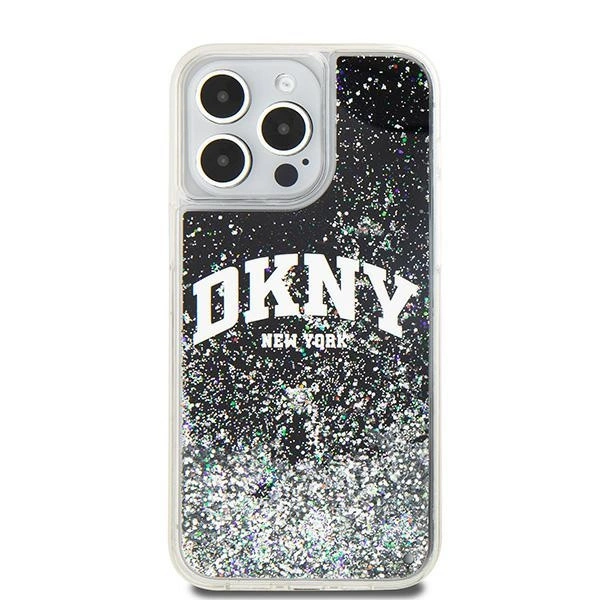 DKNY Liquid Glitter Big Logo dėklas iPhone 13 Pro Max – juodas - Image 3