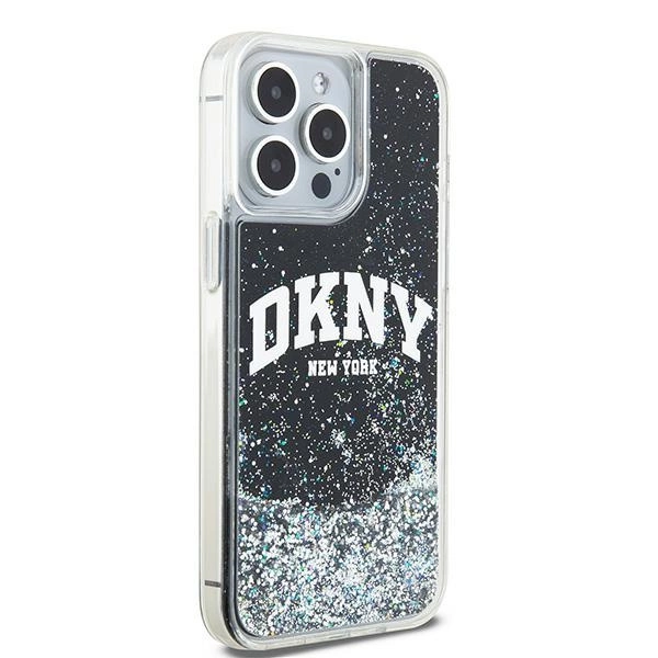 DKNY Liquid Glitter Big Logo dėklas iPhone 13 Pro Max – juodas - Image 4