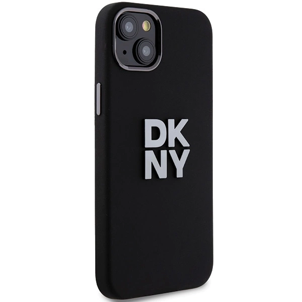 DKNY Liquid Silicone Metal Logo dėklas iPhone 15 / 14 / 13 – juodas - Image 4