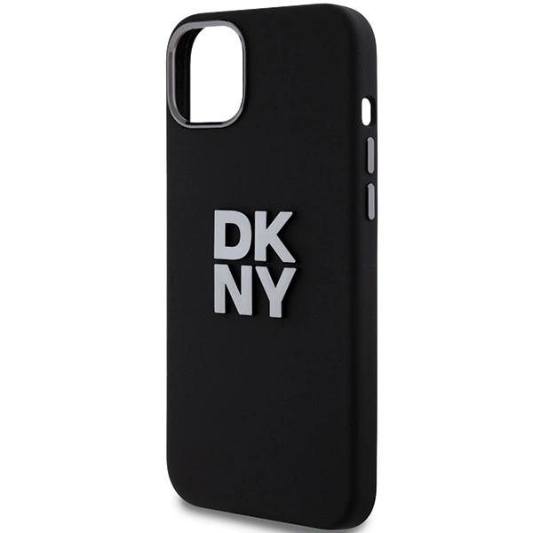 DKNY Liquid Silicone Metal Logo dėklas iPhone 15 / 14 / 13 – juodas - Image 6